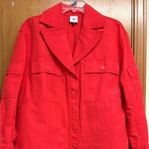CAbi Women's Bold Red Utility Jacket